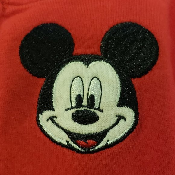 Disney Baby Embroidered Mickey Mouse Zipper Sweatshirt Hoodie - Size: 12M - Picture 10 of 11